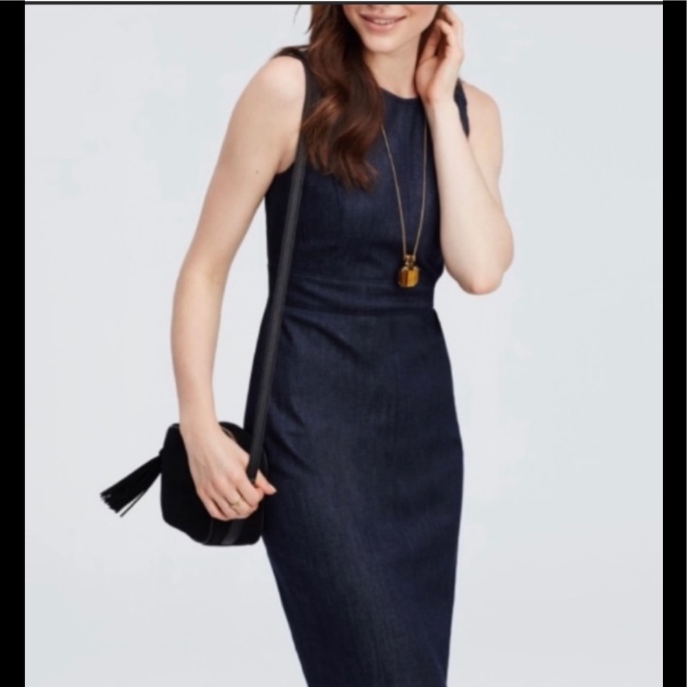 Stunning indigo Ann Taylor pencil dress